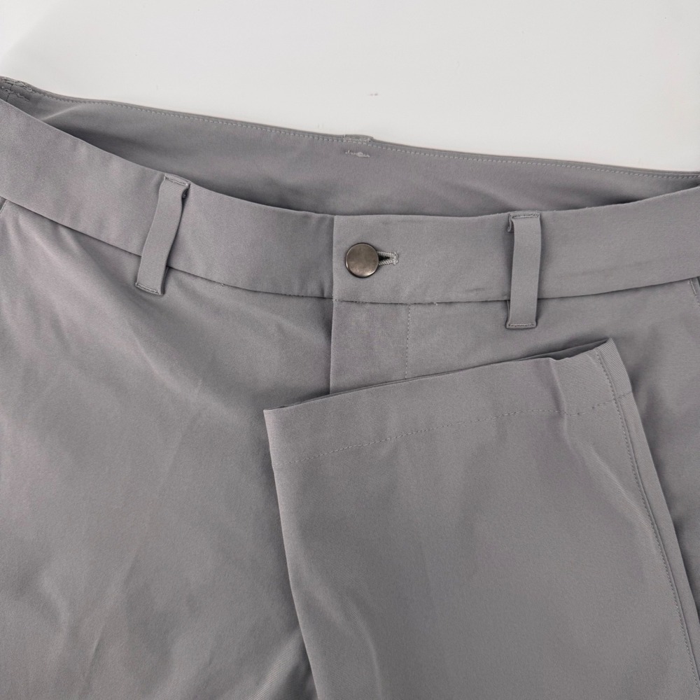 Lululemon Commission Slim-Fit Pant Mens 32 Grey Warpstreme Chino M5490S